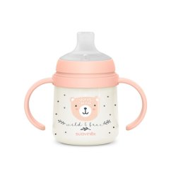 SUAVINEX Prvá fľaša s uškami WILD & FREE 150 ml - ružová