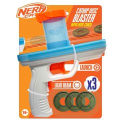 NERF CAT Hračka pre mačky Catnip blaster s 3 ks catnip diskov 20 cm - Hračka pre mačky Catnip blaster