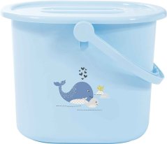 BEBE-JOU Kyblík na pleny s víkem - Wally Whale dream blue