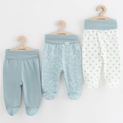 NEW BABY Kojenecké polodupačky Classic II Uni 3ks 3ks mätová vel. 80