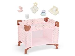 LULLABABY Postieľka pre bábiku s doplnkami - Postieľka pre bábiku