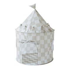 3 SPROUTS Detský Stan Recycled - Recycled Checkerboard/Beige