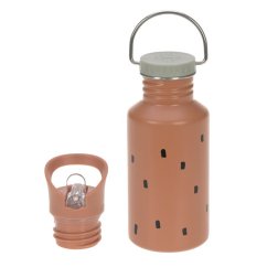 Lässig Nerezová fľaša 500ml Bottle Stainless Steel Happy Prints - karamel