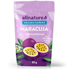 ALLNATURE Mrazom sušená marakuja kostky - 30 g