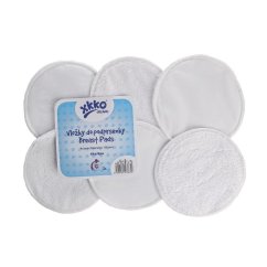 KIKKO Vložky do podprsenky froté Organic (6ks) - Biele