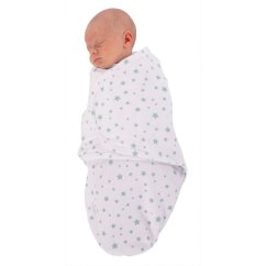 BO JUNGLE Zavinovačka B-Wrap SMALL - Modré hvězdy