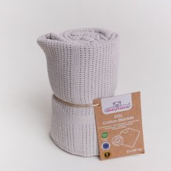 BABYMATEX Bavlnená dečka SISI 75x100 cm - sv. šedá