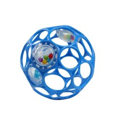 OBALL Hračka Oball RATTLE 10 cm 0m+ - modrá 0m+
