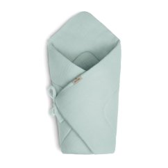 Mušelínová prošitá zavinovačka Maceshka na zavazovanie - Hrášková.