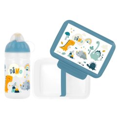 SET Zdravá lahev + Zdravá sváča - Svačinový set - SET DINO