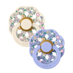 BIBS Boheme Cumlíky z prírodného kaučuku 2 ks, veľ.1 - Chloe Meadow Ivory Mix