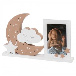 Dooky Rámček na fotografiu s LED osvetlením Moonlight Frame - Hnedý.