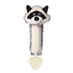 BabyOno Plyšová pískacia hračka Raccoon Rocky Mýval, čierno-biely - Mýval Rocky