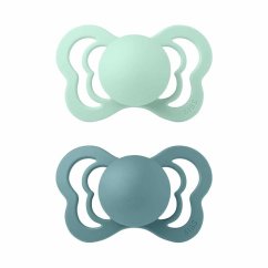 Bibs Couture vel.2 z prírodného kaučuku 2 ks - Nordic Mint / Island Sea.