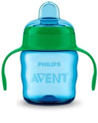 PHILIPS AVENT Hrnček pre prvé dúšky Classic 200 ml s držadlami - modrý.