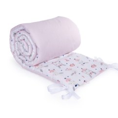 MACESHKA Mantinel Basic s potiskem - Zajíček baletka bílý podklad