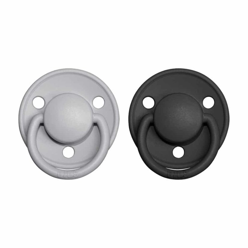 Bibs De Lux vel. 1 z prírodného kaučuku 2ks - Cloud & Black