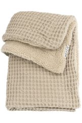 MEYCO Deka Waffle Teddy fleece 75x100 cm - Piesok