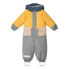 LEOKID Zimná kombinéza Color Block Yellow Mellow - vel. 12 - 18 mesiacov (vel. 80)