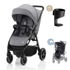 BRITAX ROMER Kočík B-Agile - Elephant Grey/Black