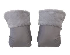 PINKIE Rukavice na kočík Fur - Grey 3371