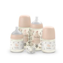 SUAVINEX PREMIUM NOVOROZENECKÝ SET BIRDIES - ružový