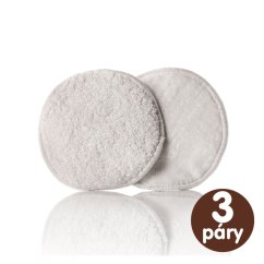KIKKO Vložky do podprsenky bambusové Natural 105 mm (6 ks) - Bambusové vložky do podprsenky XKKO BMB 10,5 - Natural 6ks