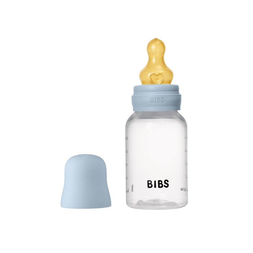 BIBS antikoliková fľaša s kaučukovou savičkou 150ml - Baby Blue