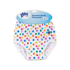 KIKKO Nohavičky tréningové (učiteľské) Training Pants Organic - Akvarelové bodky L.