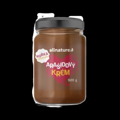 ALLNATURE Arašídový krém s horkou čokoládou - 920 g.