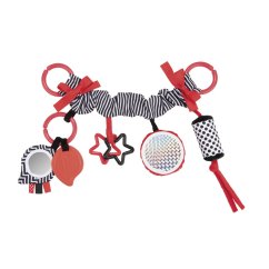 CANPOL BABIES Kontrastná zavesená hračka na kočík/autosedačku SENSORY - zavesená hračka SENSORY