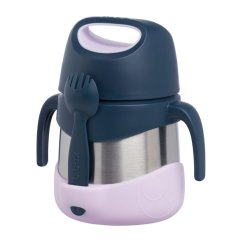 B.BOX Fľaša na pitie s brčkom 450 ml - Lilac Pop.