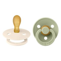 Bibs Colour symetrické dudlíky 2 ks veľkosť 2 - Ivory / Sage.