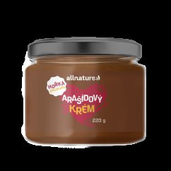 ALLNATURE Arašídový krém s hořkou čokoládou - 220 g.