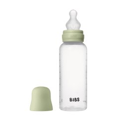BIBS antikoliková fľaša so silikónovou savičkou 270ml - Sage