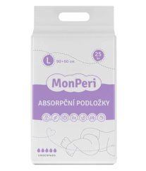 MonPeri Absorpčné podložky L 60x90cm 25ks - Podložky MonPeri L