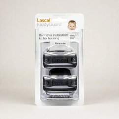 LASCAL KiddyGuard® Sada úchytov k zábradliu - puzdro k Avant / Accent - Čierna