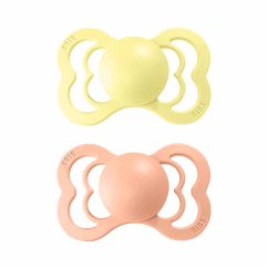 Bibs Supreme Cumlíky vel. 2 zo silikónu 2 ks - Peach-sunset / sunshine.