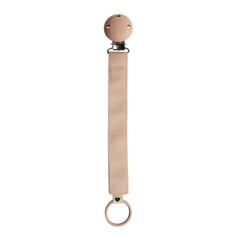 BIBS Ribbon klip na cumlík - Blush