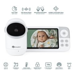 PETITE&MARS Detská digitálna chůvička EVE 5.0 - Detská chůvička digitálna EVE 5.0