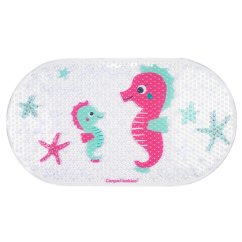 CANPOL BABIES Protiskluzová podložka do vany 69x38 cm LOVE&SEA - Rúžová