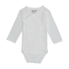 LODGER Romper LS Seersucker Body Hydrofilné body s dlhými rukávmi - Solid Cloud Dancer 68