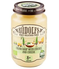 Rudolfs BIO Krémová polievka s kuracím mäsom 190 g (od 8 mesiacov) - Rudolfs BIO Krémová polievka s kuracím mäsom 190 g (od 8 mesiacov)