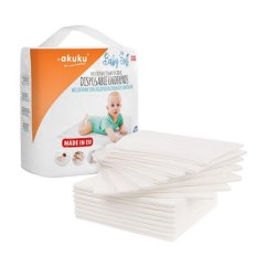 AKUKU Jednorazové hygienické podložky 40x60 - 15 ks - Jednorazové hygienické podložky Akuku 40x60 - 15 ks.