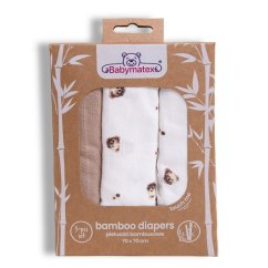 BABYMATEX Bambusové plienky 3-pack 70x70 cm - medvedík