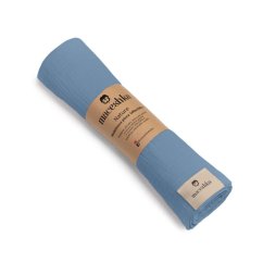 Mušelínová plena Maceshka Nature jednobarevná - Blue Jean.