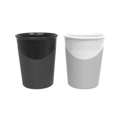 TWISTSHAKE Pohárik 2x 170ml 6+m - Čierna a biela