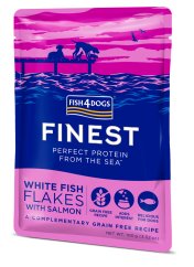 FISH4DOGS Kapsička pre psov Finest kúsky bielej ryby s lososom 100 g - 100 g