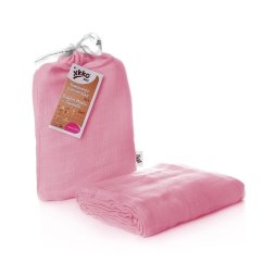 KIKKO Zavinovačka bambusová Colours 120x120 BMB - Baby Pink