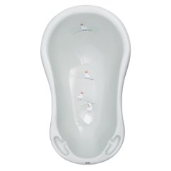 MALTEX Vaňa s zátkou Minimal 84 cm - šalviová zelená